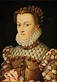 Isabel d'Àustria, 1571, oli sobre taula, 36 × 26 cm Museu del Louvre, París