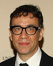 Comedian Fred Armisen portrayed Raul, the vice director of a Venezuelan parks department, in "Sister City". Fred Armisen, May 2012 (4) (cropped).jpg