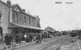 Illustratives Bild des Aubel-Bahnhofsartikels