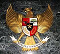 Garuda Pancasila dipajang di dinding