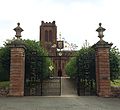 Gates of St Mary's Church, Eccleston, installed as a memorial to the 2nd Duke of Westminster