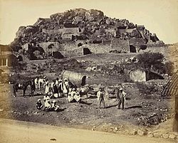 Historische Ansicht des Forts Chitradurga