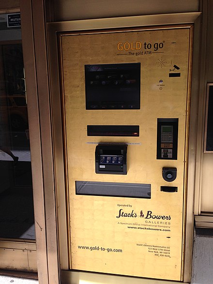 Gold vending ATM in New York City