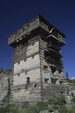 Fort-Palace at Gondla, Lahaul, Himachal, India, built ca. 1700, now disused