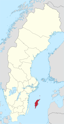 Kaart van Gotlands län