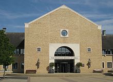 Main entrance to the complex at the Alwoodley Campus Grammar School Leeds 2016.jpg