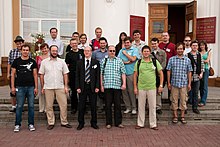 Group photo of Wikimedians from Wikiconference 2011.jpg