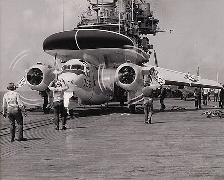 WF-2 of VAW-11 on the catapult of USS Hancock in 1962
