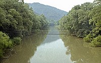 The Guyandotte River at West Logan, July 1996 Guyandotte River.jpg