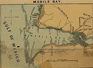 300px h. h. lloyd %26 co%27s campaign military charts showing the principal strategic places of interest 1861 uta %28mobile bay%29