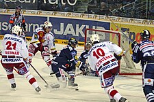 Jaroslav Bednář (numero 21) Liberecin ja Slavia Prahan välisessä ottelussa lokakuussa 2007.