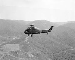 A UH-34D from HMH-363 flying near MCAS Tustin in 1964. HMH-363 near MCAS Tustin.jpg