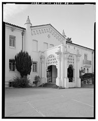 Hospital building in the Spanish Revival style