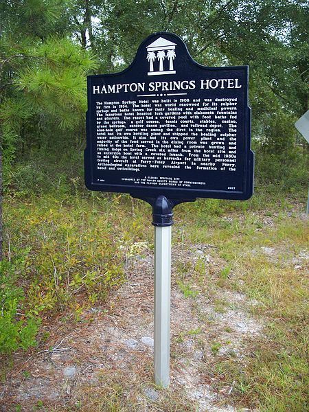 File:Hampton Springs FL hotel marker01.jpg