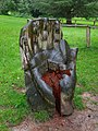 Hand sculpture in High Elms Country Park.