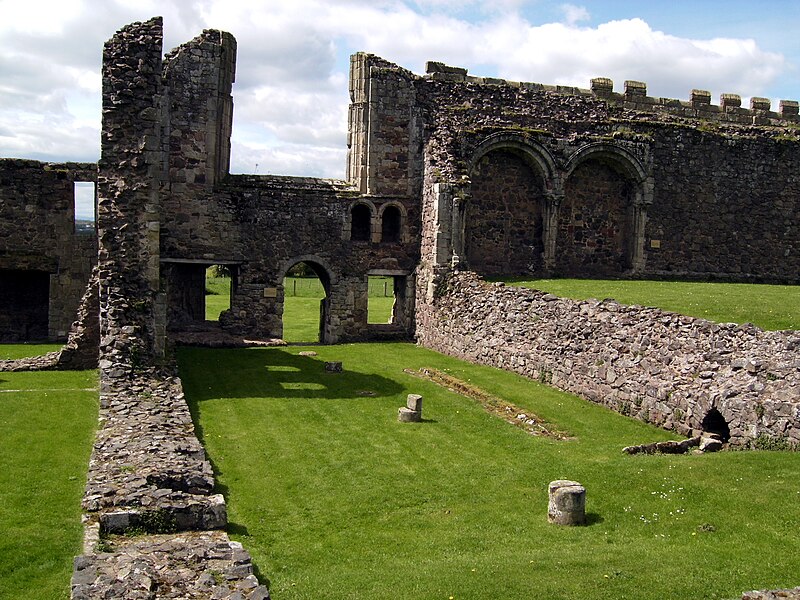 File:Haughmond Abbey refectory and lavers.JPG