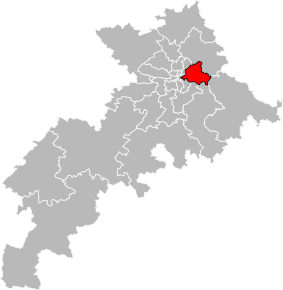 Poziția localității Cantonul Toulouse-10