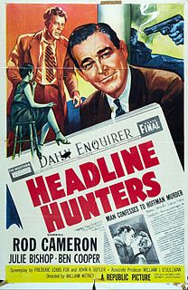 <i>Headline Hunters</i> (1955 film) 1955 film by William Witney