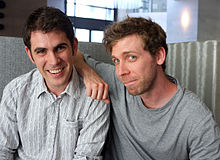 Die Gründer von Hello Games: Sean Murray (links) und Grant Duncan (Juni 2012)