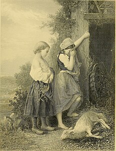 L'Agneau mort, gravure, (1888).