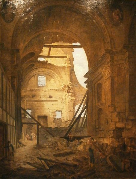 File:Hubert Robert - Eglise de la Sorbonne en ruines.jpg