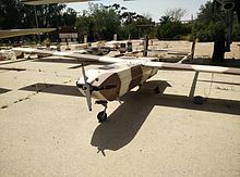 A Hunter RQ-5 at the UAVs area in Hatzerim Israeli Air Force Museum Hunter RQ-5 UAV.jpg