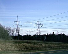 Hydro-Québec high tension lines