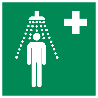 Sign for safety shower station ISO 7010 E012.svg