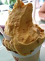 Dulce de leche-flavored ice cream