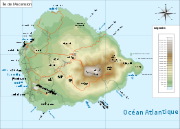 Kaart van Ascension