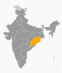 ଭାରତରେ ଓଡ଼ିଶାର ଅବସ୍ଥାନ