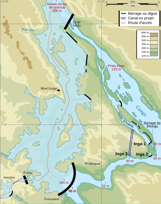 <span class="mw-page-title-main">Grand Inga Dam</span> Proposed hydro power generation complex in the Democratic Republic of the Congo