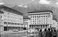 Südtiroler Platz mit Hotel Europa und Hotel Tyrol um 1960