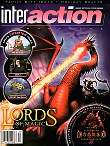 Lords of Magic on the cover of Interaction, the Sierra On-Line fan magazine. Interaction-Magazine-1997-Holiday.jpg