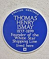 Ismay plaque, 13 Beach Lawn