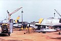การเปลี่ยนเครื่องยนต์ในเครื่องบินเอฟ-86อี ในปี ค.ศ. 1952