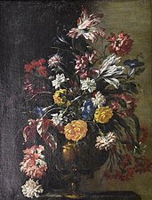 Jean-Baptiste Monnoyer - Fleurs dans un vase, 1654-79, Öl auf Leinwand, 73 x 58 cm, Musée des Beaux-Arts de Narbonne