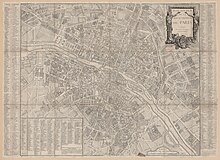 1779 (Jean Lattré, Plan routier de la ville et faubourg de Paris)