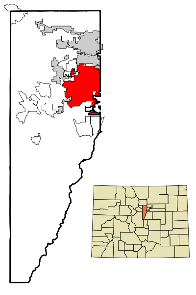 File:Jefferson County Colorado Incorporated and Unincorporated areas Lakewood Highlighted.svg