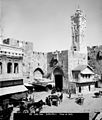Osmanischer Uhrturm am Jaffator (Foto vor 1918)