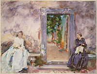 The Garden Wall, 1910, watercolor