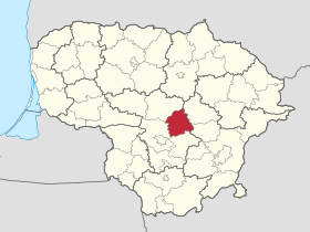 Localisation de Municipalité du district de Jonava