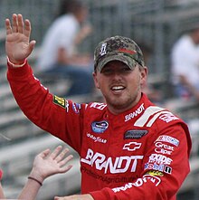 Justin Allgaier finished third in the championship, 117 points behind Stenhouse. Justin Allgaier 31 2012 Road America Sargento 200.jpg