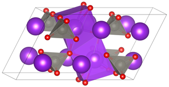 Crystal structure of potassium molybdate