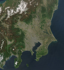 Kantō region satellite photo