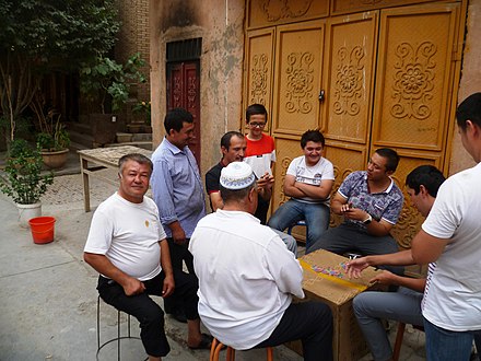 Uyghurs in the old town of Kashgar