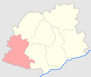 Олькушский уезд на карте