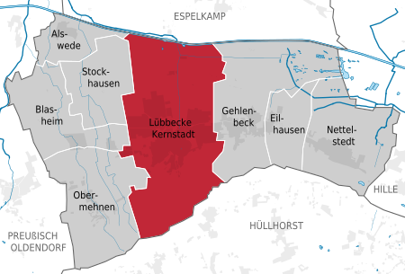 Kernstadt in Lübbecke