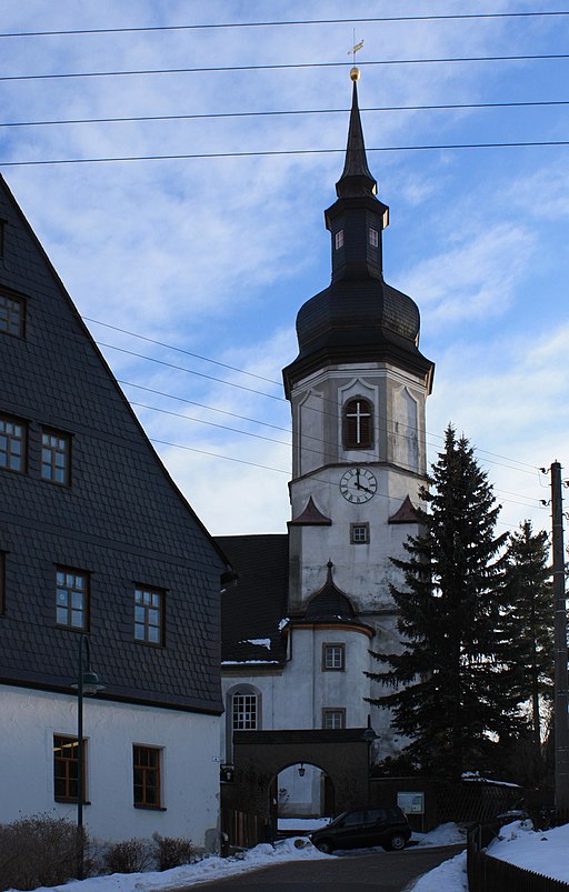 Kirche Pfarrhaus Bockau
