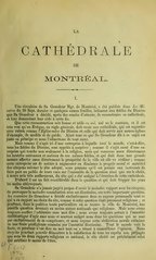 Auteur inconnu La cathédrale de Montréal, 1870    